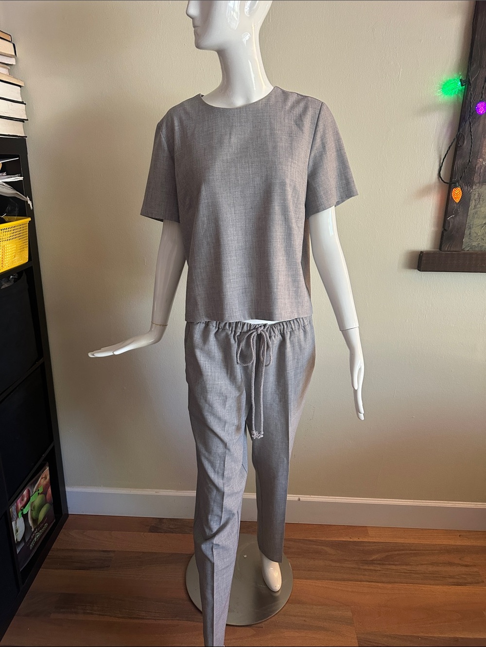 Forever 21 Gray Two-Piece Pantsuit Set